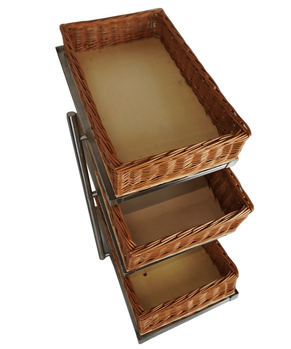 7013_2305_2-min_1 Этажерка для хлебных корзин 3-ярусная, узкая модель, в комплекте с корзинами — изображение 6