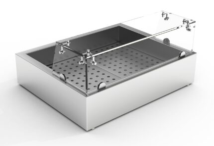 Glass cover 2/1 gn for 7013.2705  **shipping by pallet freight impossible**