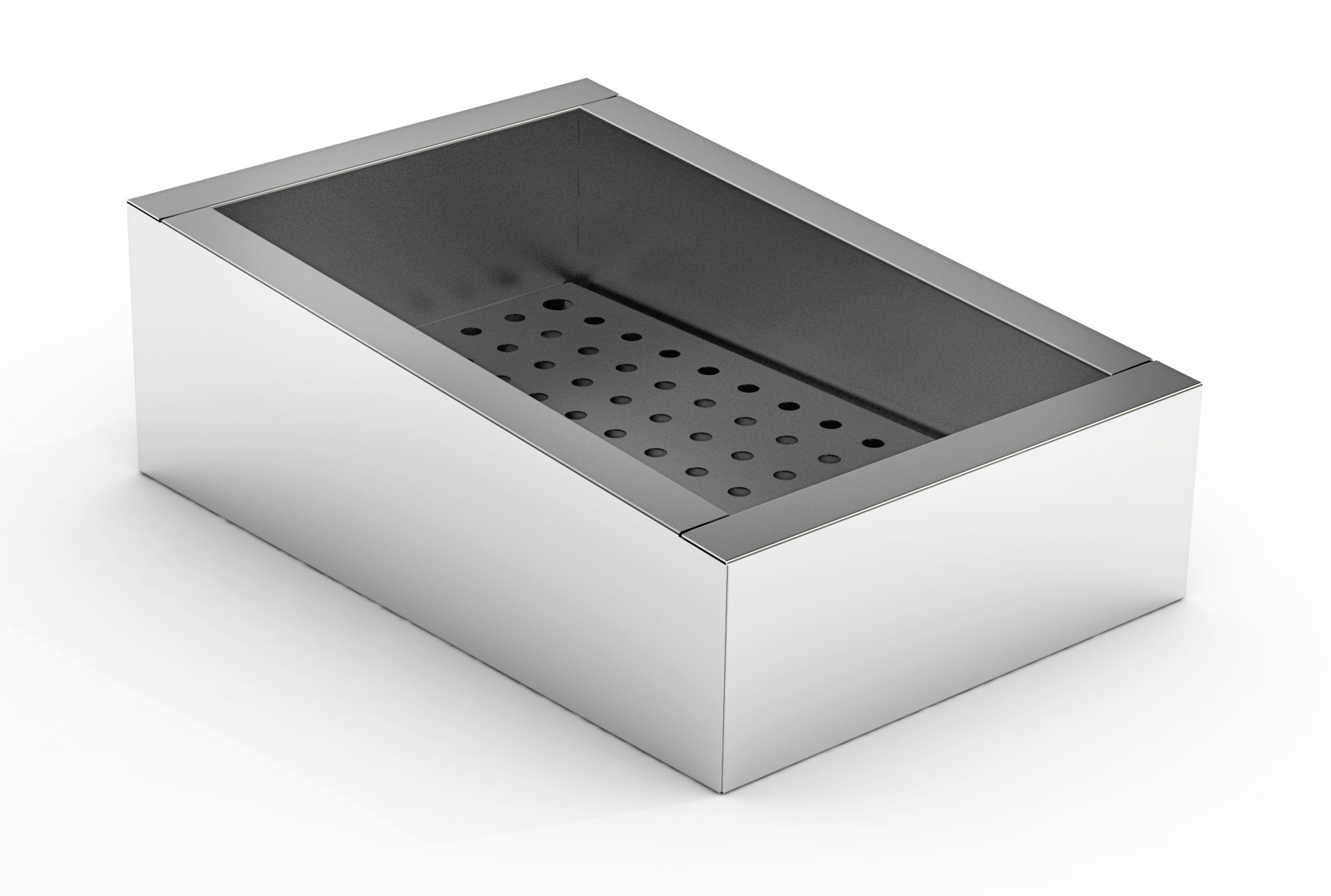 Crushed ice bin incline 1/1 gn aisi 304 drain on the operating side Crushed ice bin incline 1/1 gn aisi 304 drain on the operating side