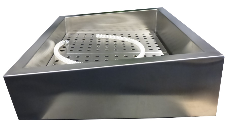 7013_2780-9855 Crushed ice bin incline 1/1GN AISI 304 drain on the operating side - Image 2