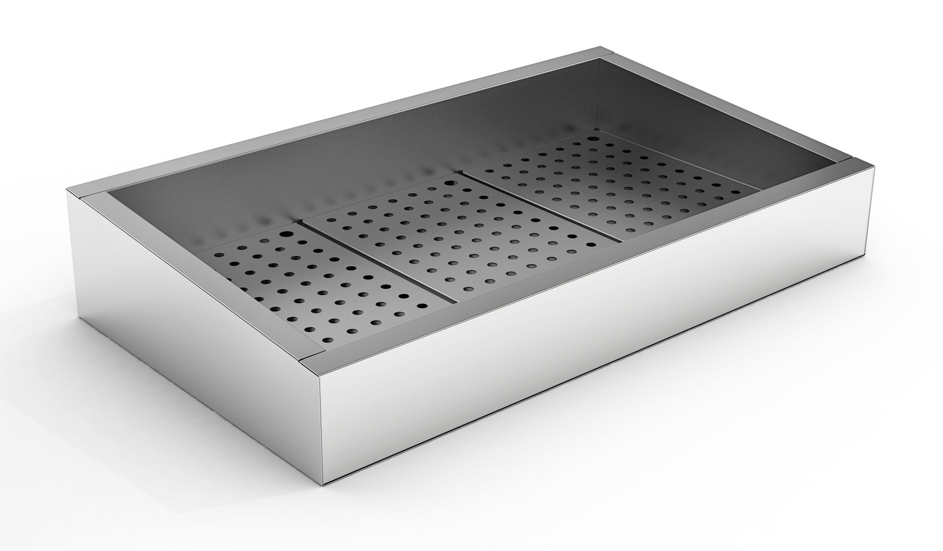 Crushed ice bin incline 3/1 gn aisi 304 drain on the operating side Crushed ice bin incline 3/1 gn aisi 304 drain on the operating side