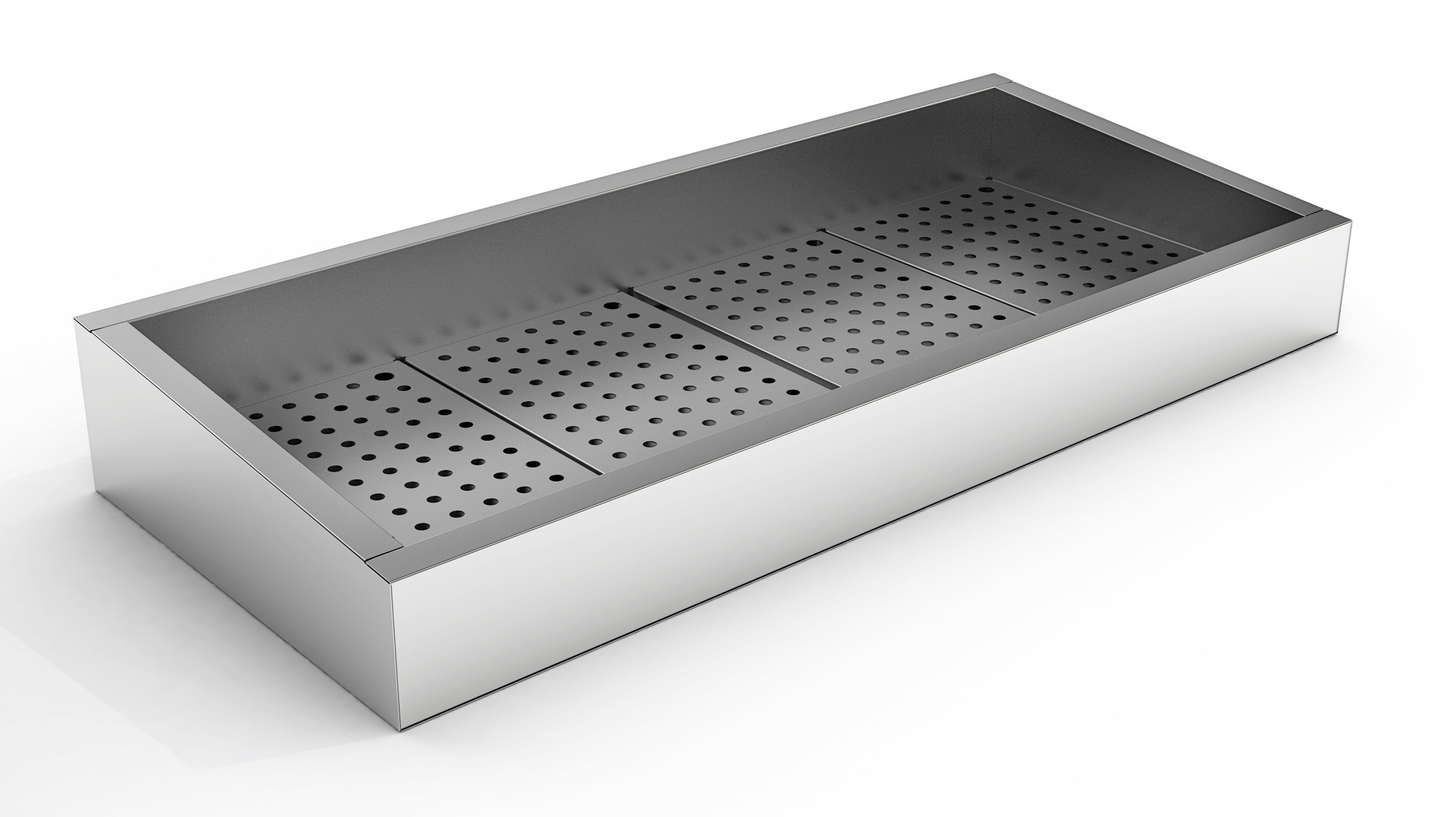 Crushed ice bin incline 4/1 gn aisi 304 drain on the operating side Crushed ice bin incline 4/1 gn aisi 304 drain on the operating side