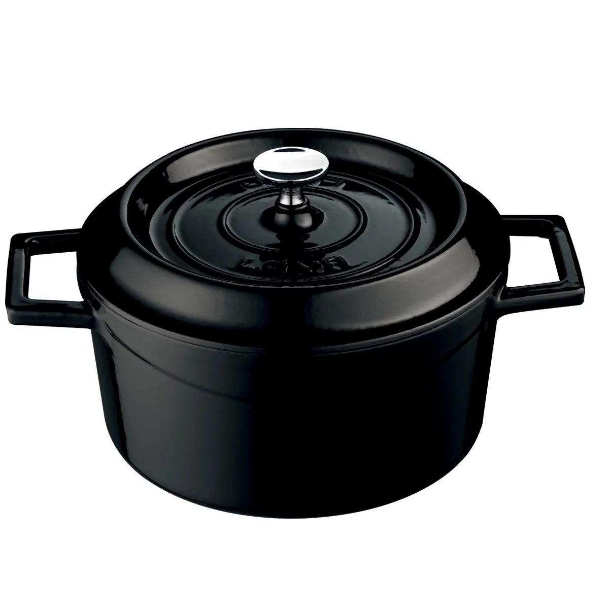 Lava cast iron casserole ø32 black