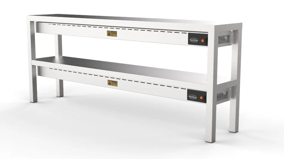 Overshelf ceramic heated 2 levels 1600  8 heaters of 250w