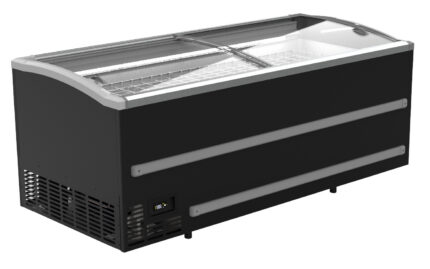Supermarket chest freezer black 1880  manual defrost