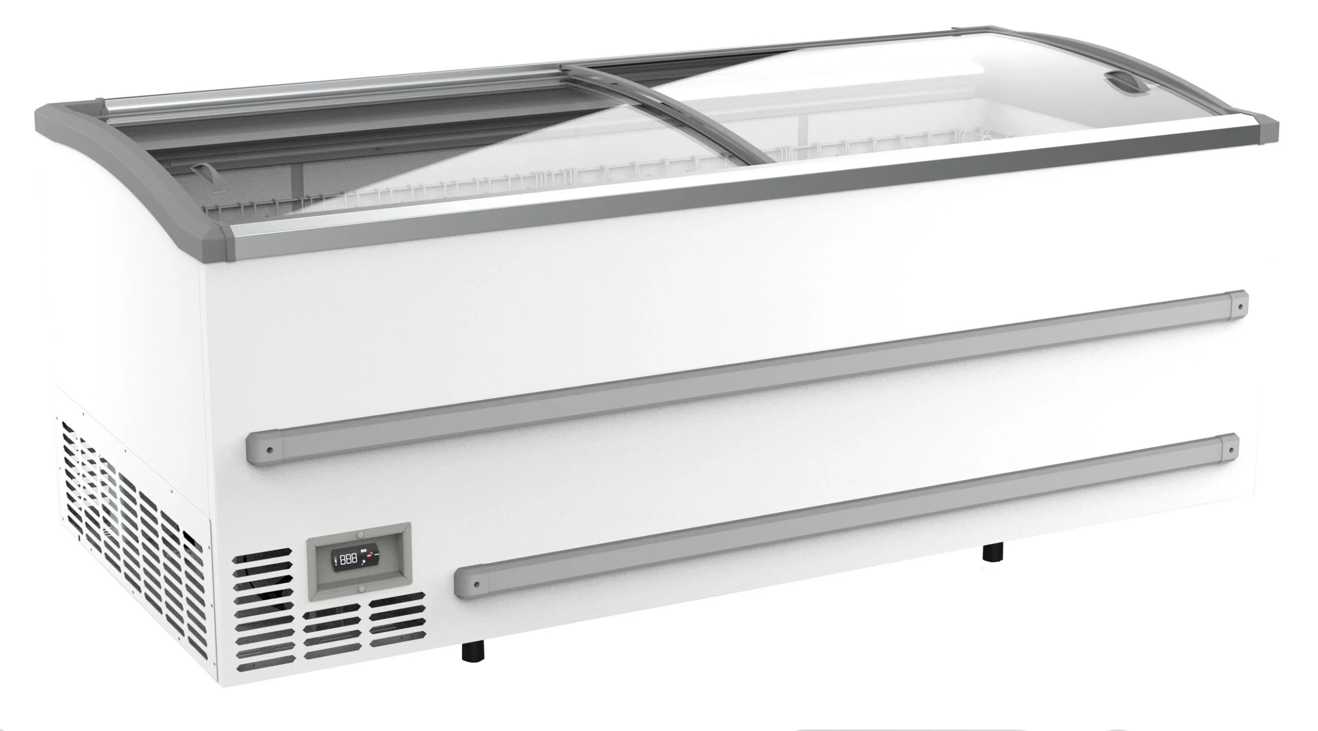 Supermarket chest freezer white 2125  manual defrost