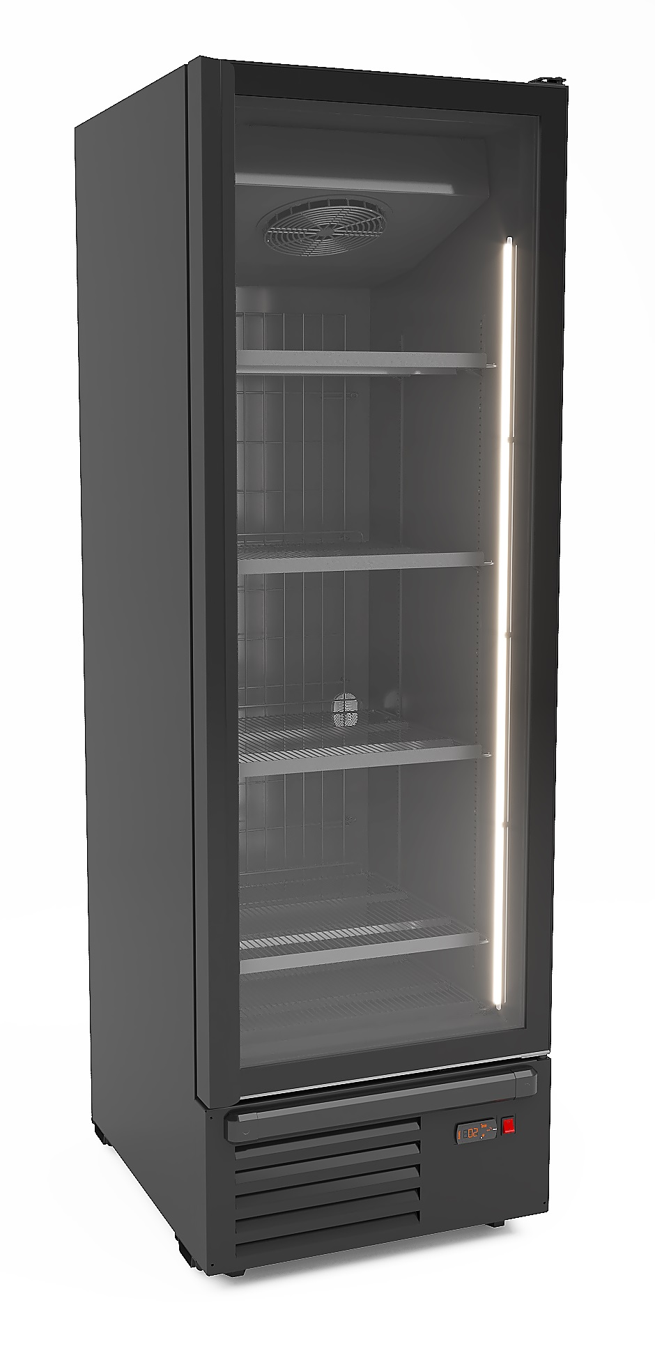 Freezer 1 glass door black 500l Freezer 1 glass door black 500l