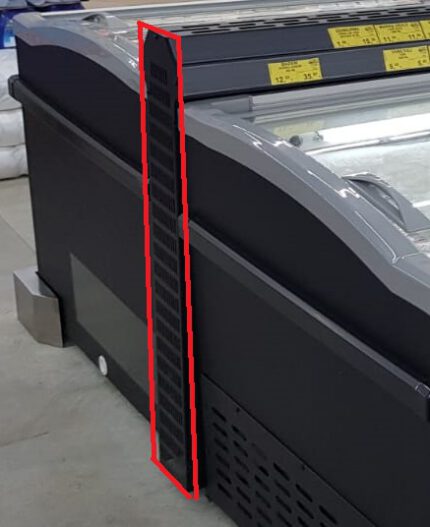 Chest freezer joint side black  for island without head element