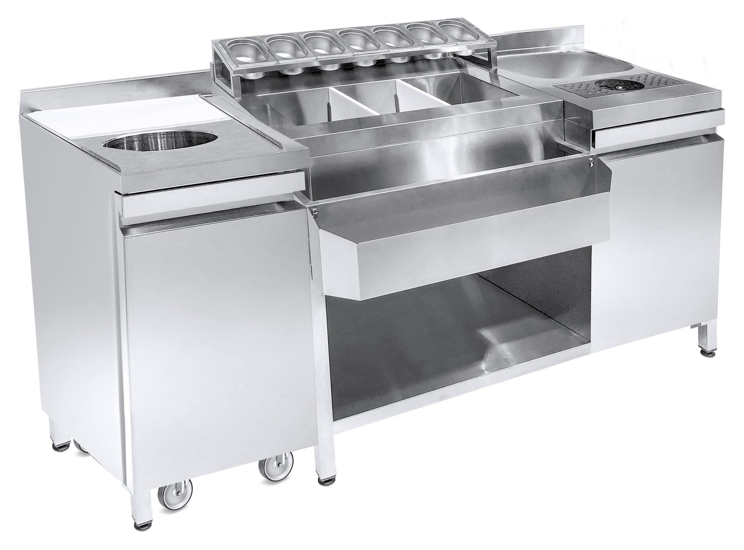 Cocktail bar station incl. sink Cocktail bar station incl. sink