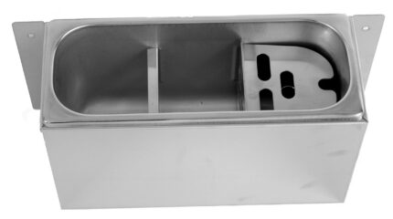 Sink for ice cream scoop 330x120x150  with water drain hole