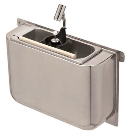 Sink for ice cream scoop with scoop shower 410x120x270  with water drain hole