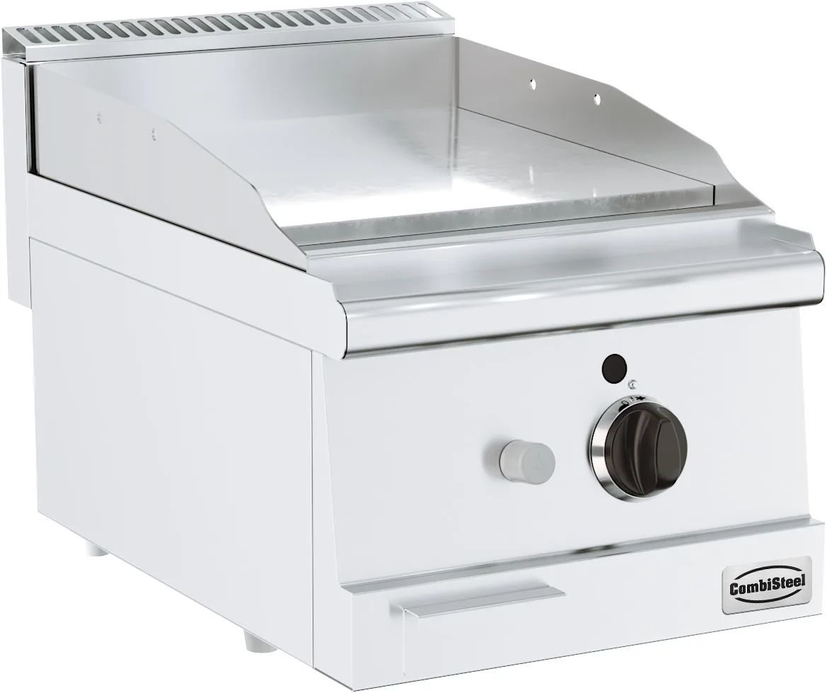 Base 600 gas fry top chrome