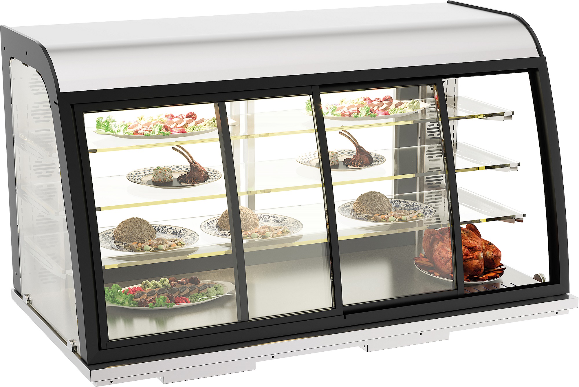 Drop-in heated display 155l sliding doors Drop-in heated display 155l sliding doors