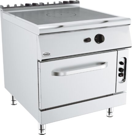 Base 900 solid top range gas oven