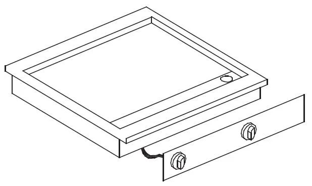 El. fry top smooth 400v