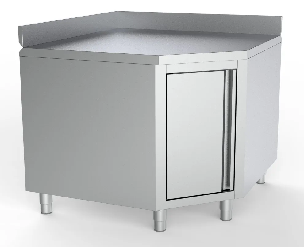 Worktable corner with door and upstand 1000/1000 for 700mm tables
