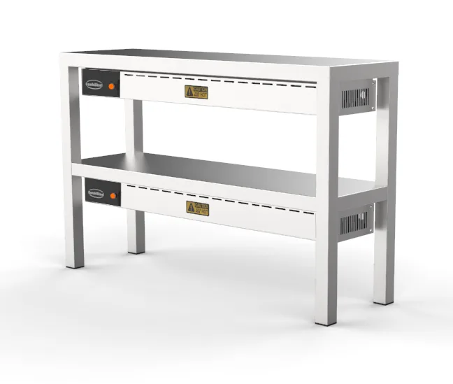 Overshelf ceramic heated 2 level 1400 8 heaters of 250w