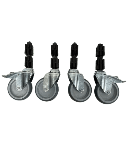 Castor set for table 4x