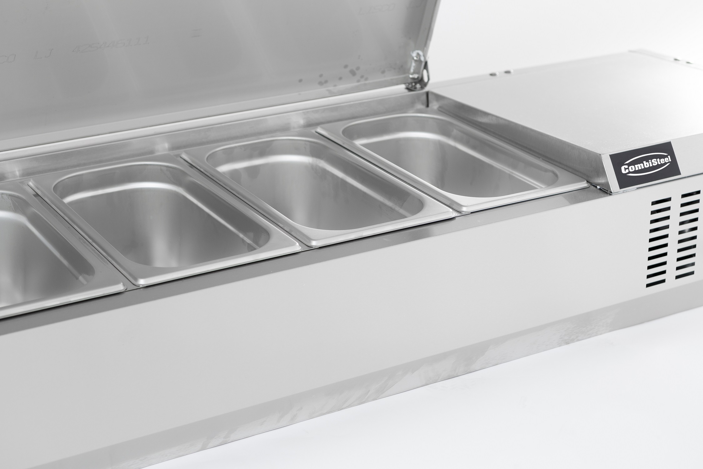 7450_0025-6393 Refrigerated counter top Stainless steel top 1/4GN x 5 - Image 5
