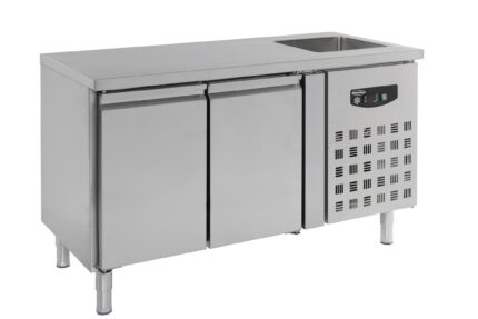 700 refrigerated counter sink 2 doors