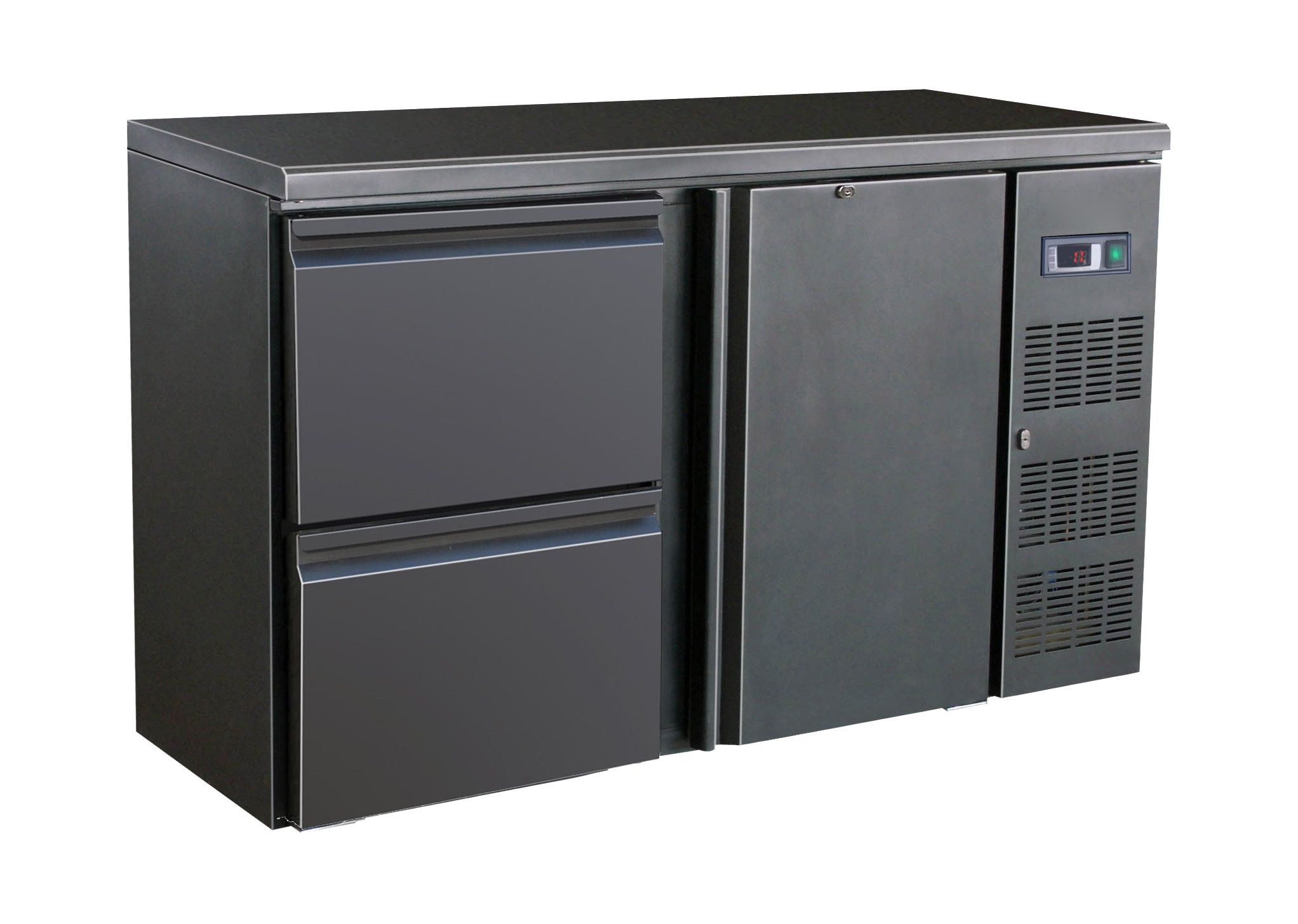 Barcooler black 1 door and 2 drawers Barcooler black 1 door and 2 drawers