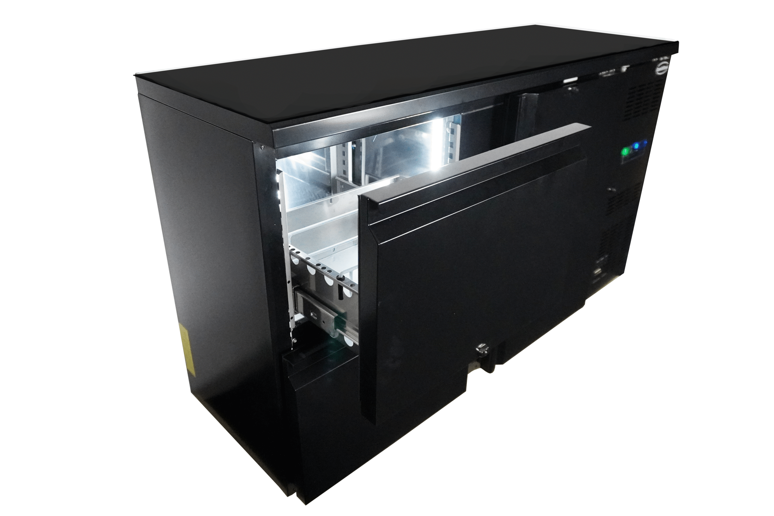 7450_0316_5-min_1 Барный холодильник черный, 1 дверь и 2 ящика — изображение 4