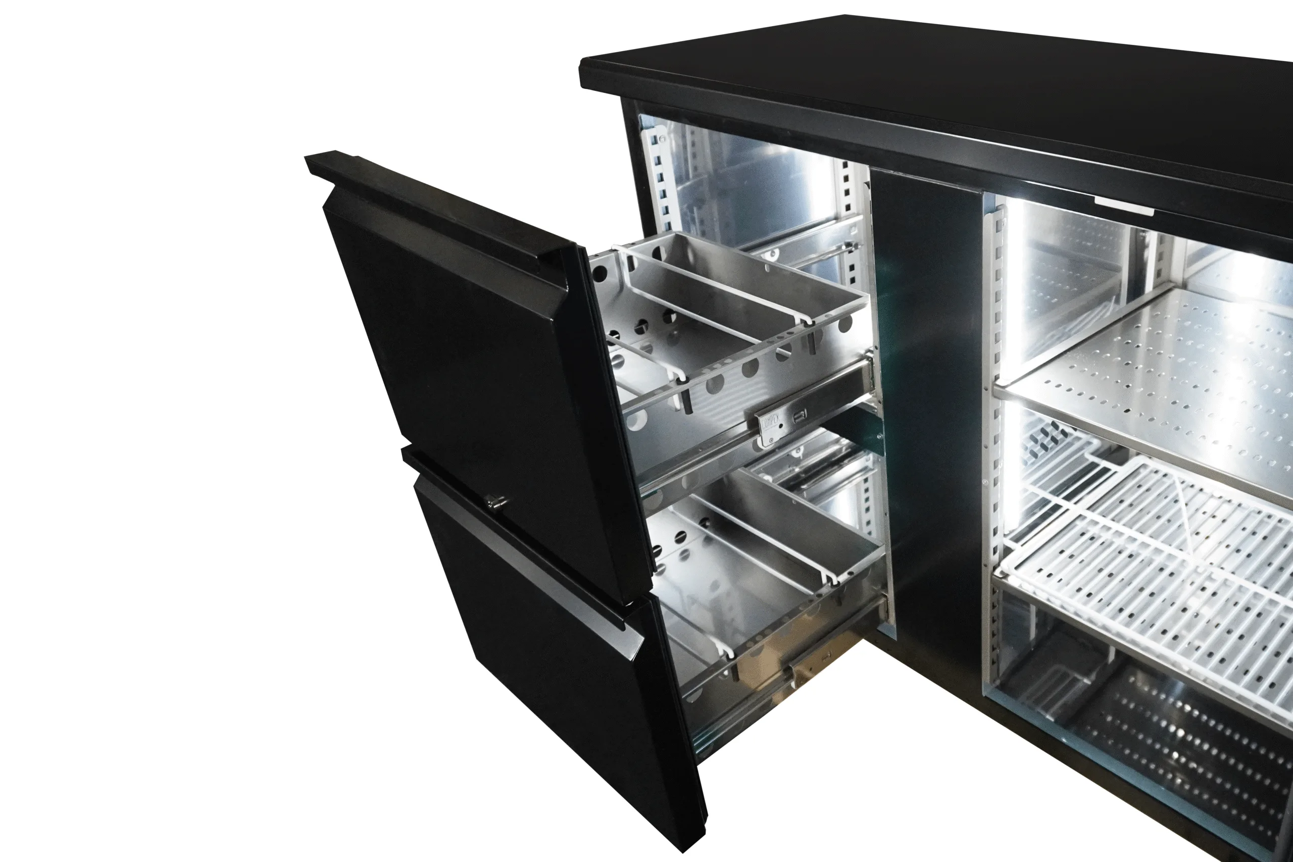 Barcooler black 3 doors and 2 drawers - Image 4