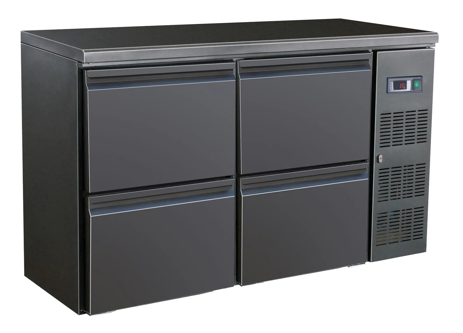 Barcooler black 4 drawers