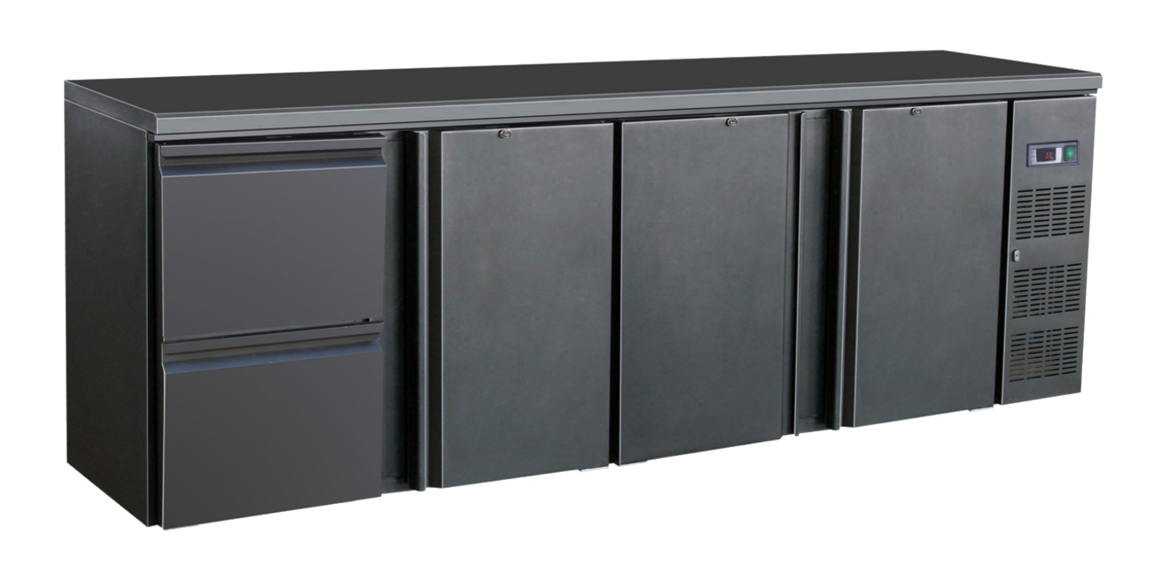Barcooler black 3 doors and 2 drawers Barcooler black 3 doors and 2 drawers