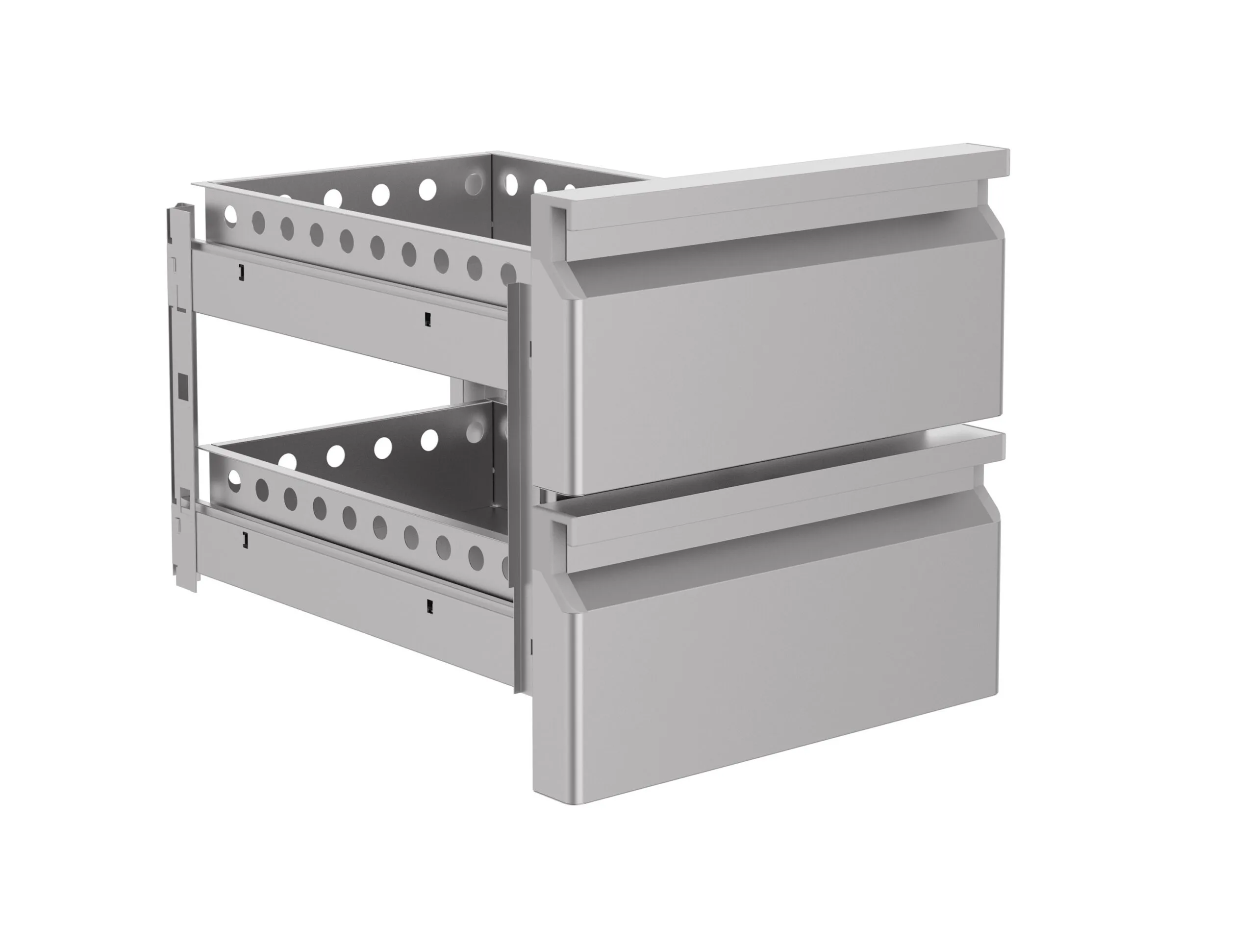 Drawerset 2-drawers for 7450.0755-0760-0765  combisteel doesn’t give any warranty on the installation of the drawerset