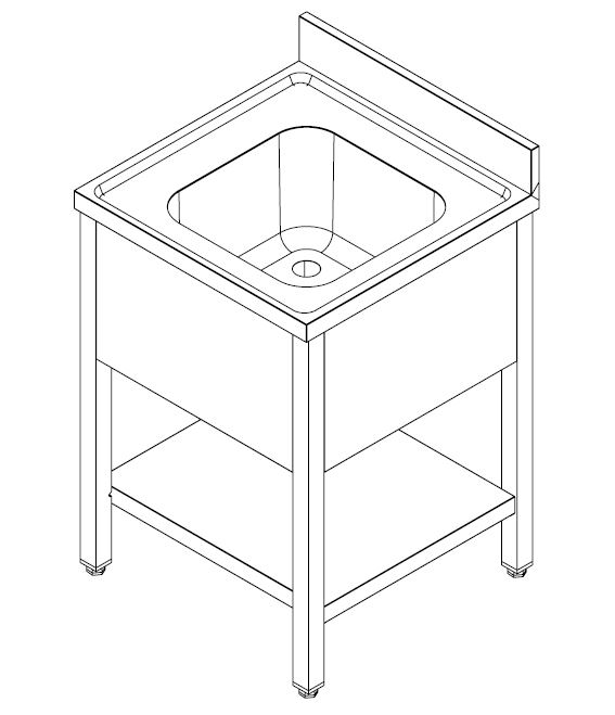 7452_0420-6275 700 plautuvės spintelės lentyna, išardoma, 1 vidurinė 700 - Image 2