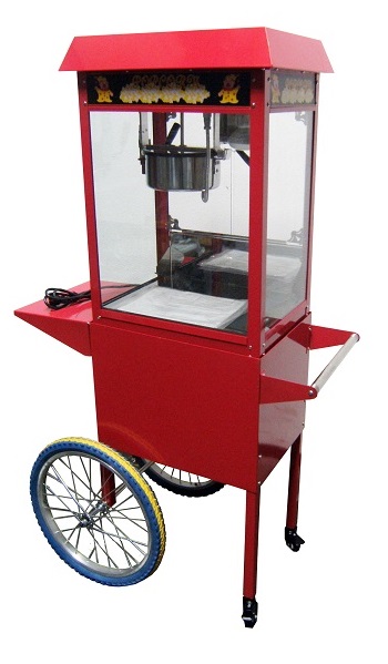 Popcorn machine incl. wheels