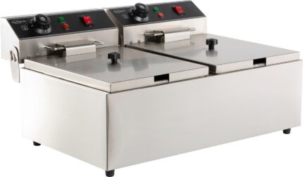 Electric counter fryer 2x6 l