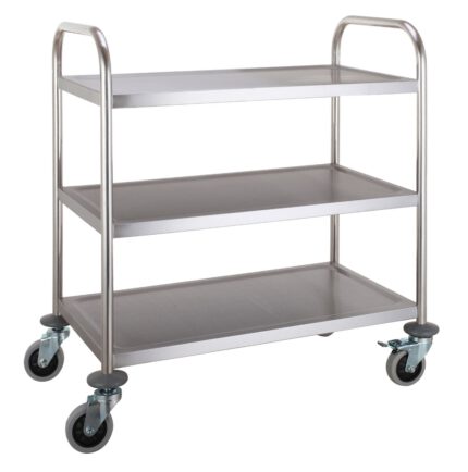 Trolley flat-packed 3 shelves
