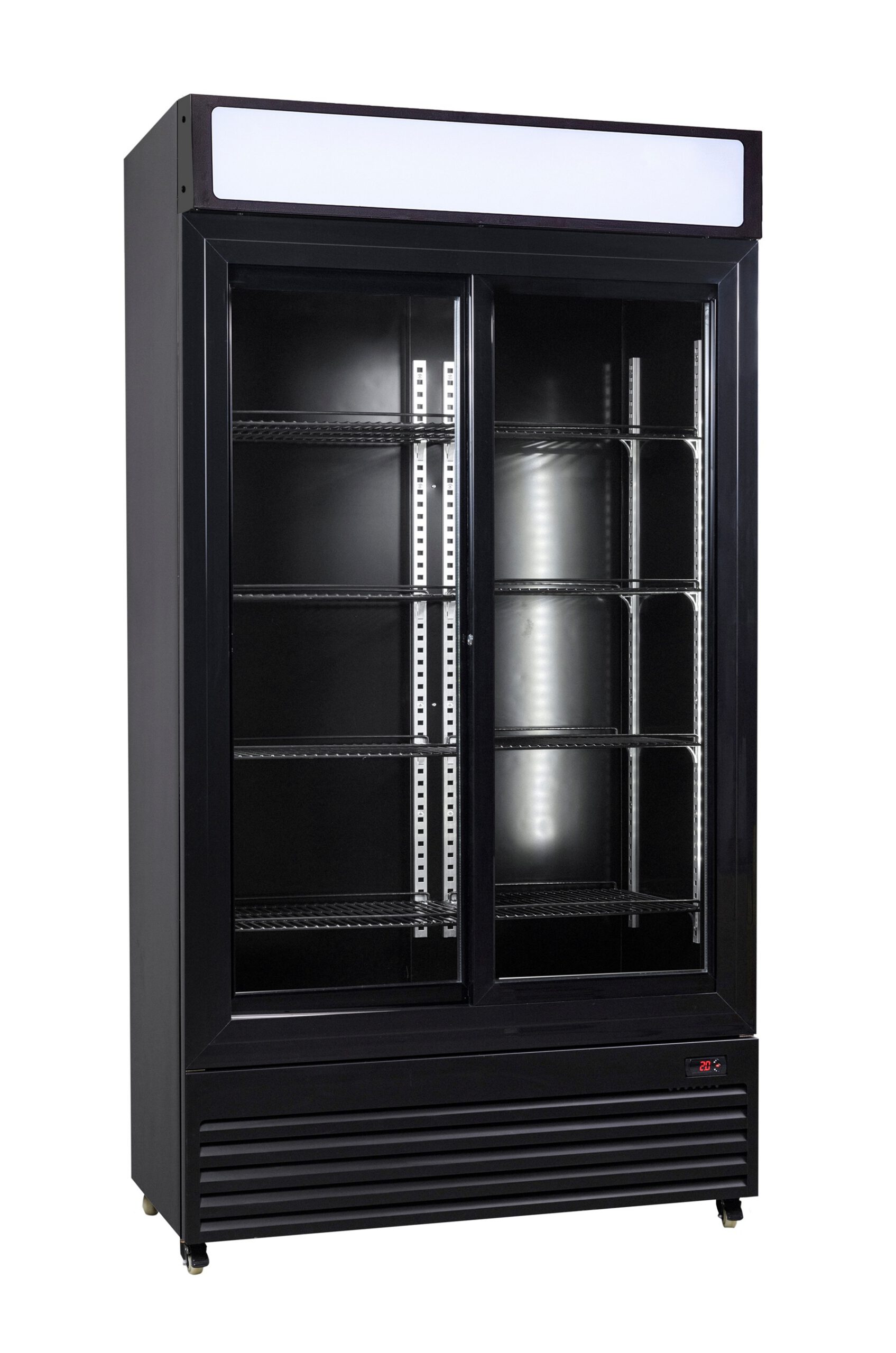 Refrigerator with sliding glass doors bez-780 sl black Refrigerator with sliding glass doors bez-780 sl black