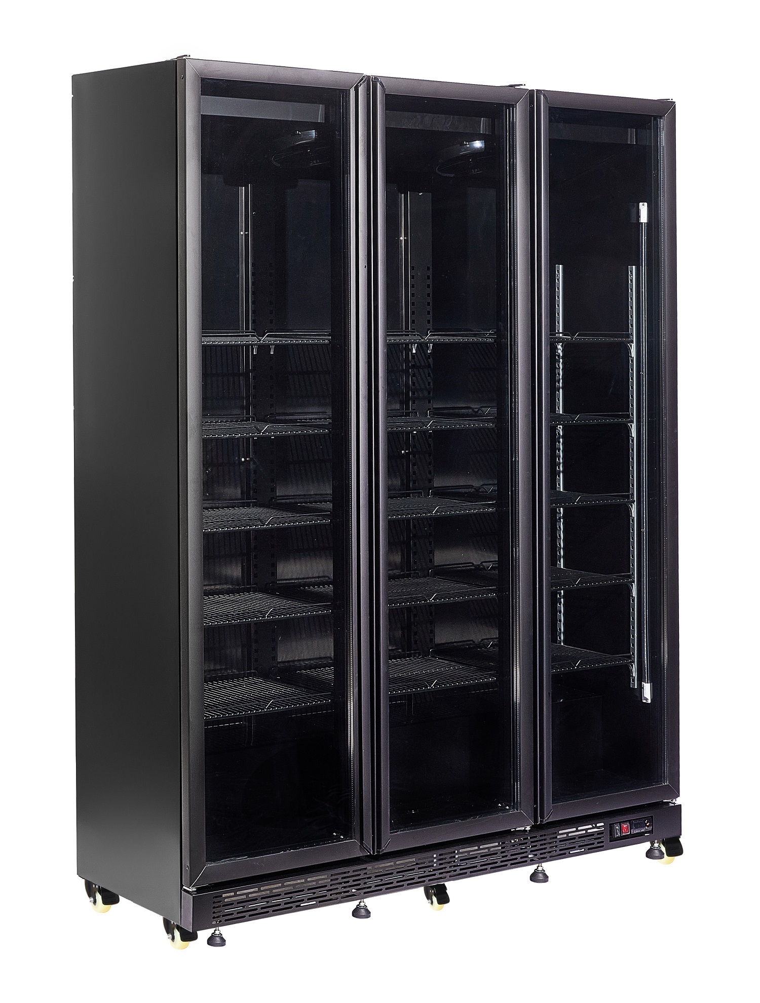 Refrigerator 3 glass doors black nap-1200 *transport on request* Refrigerator 3 glass doors black nap-1200 *transport on request*
