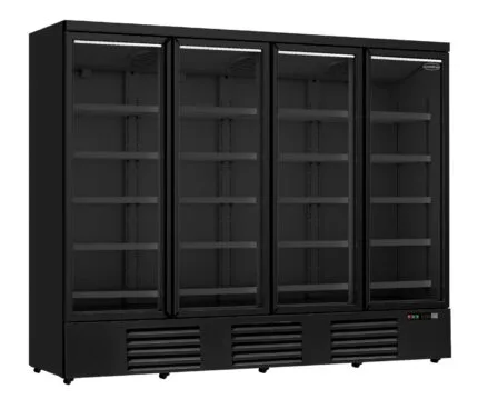 Refrigerator 4 glass doors black jde-2025r bl  *transport on request*