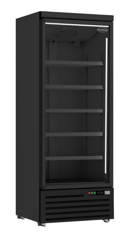 Refrigerator 1 glass door black jde-600r bl