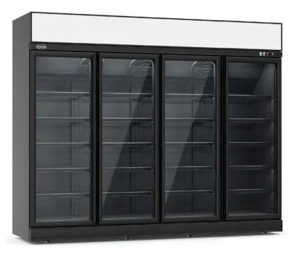 Refrigerator 4 glass doors black ins-2060r bl  *transport on request*