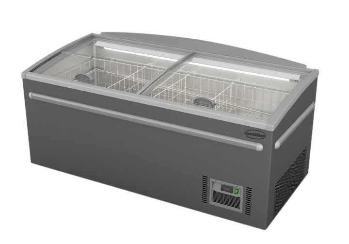 Supermarket chest freezer grey head element automatic defrost Supermarket chest freezer grey head element automatic defrost