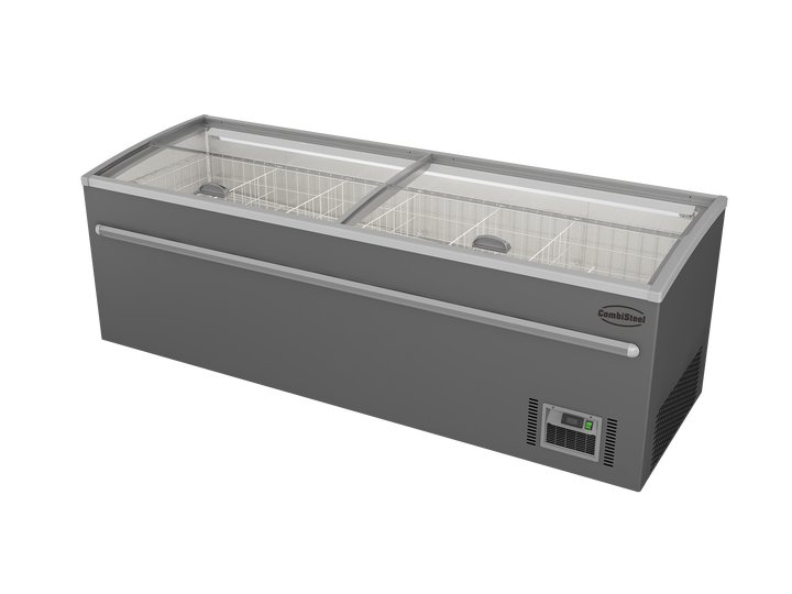Supermarket chest freezer grey 2500 automatic defrost *transport on request* Supermarket chest freezer grey 2500 automatic defrost *transport on request*