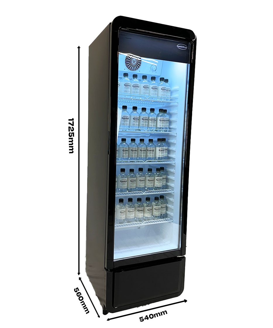 7455_3125_afmretingen_1 Refrigerator 1 glass door PIB-280R - Image 8