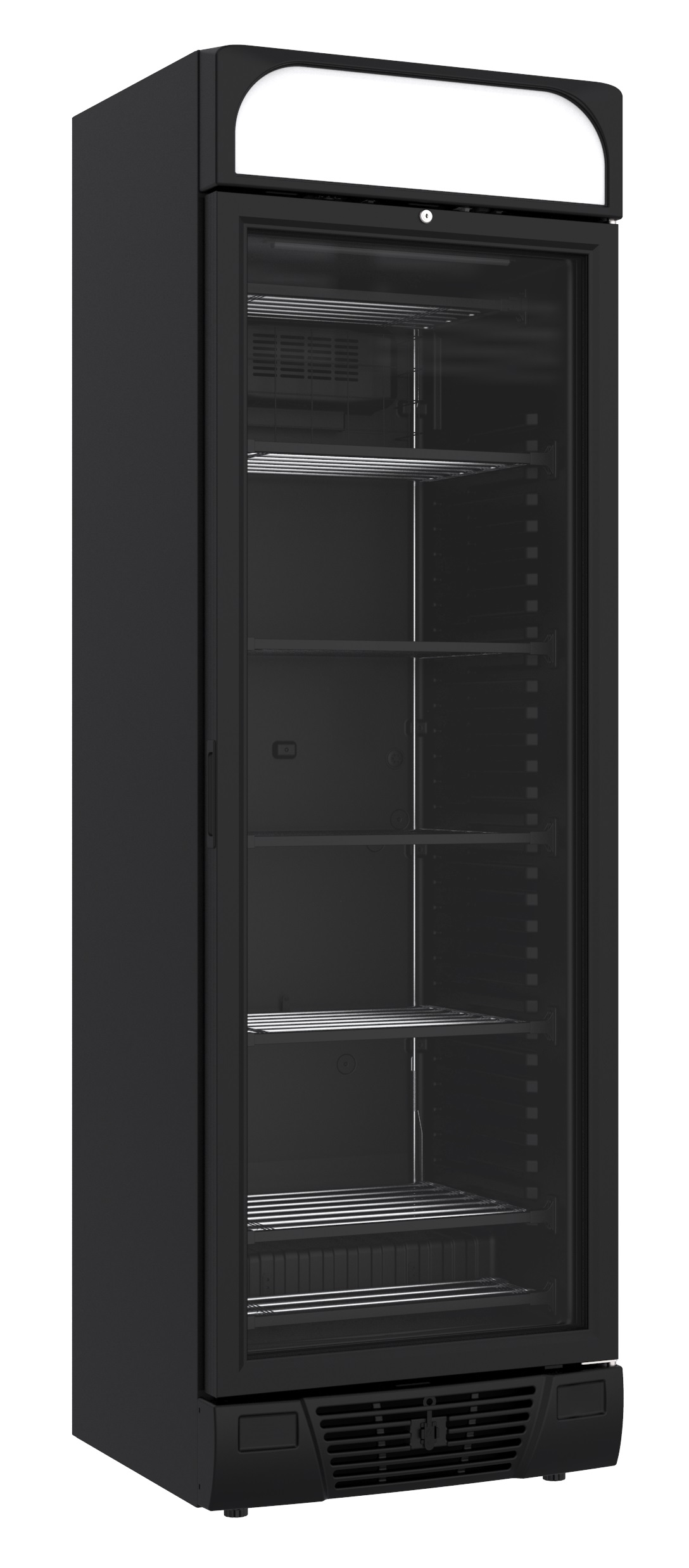 Freezer 1 glass door black 382l Freezer 1 glass door black 382l
