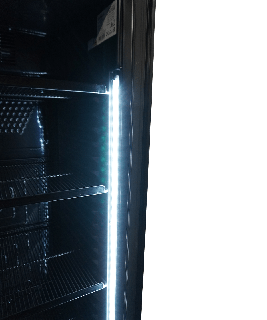 7464_0094_7-min_1 Šaldytuvas 1 stiklinės durys 382 L juodas be švieslentės - Image 4