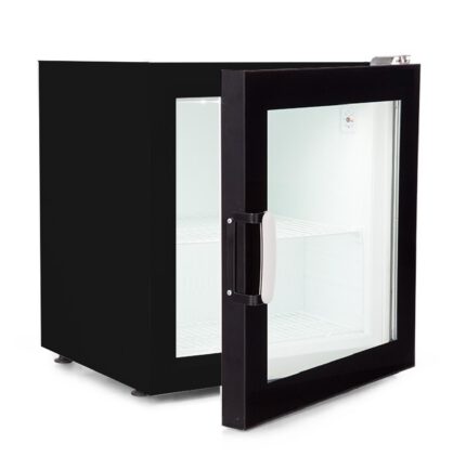 Countertop glass door freezer for ice cream
