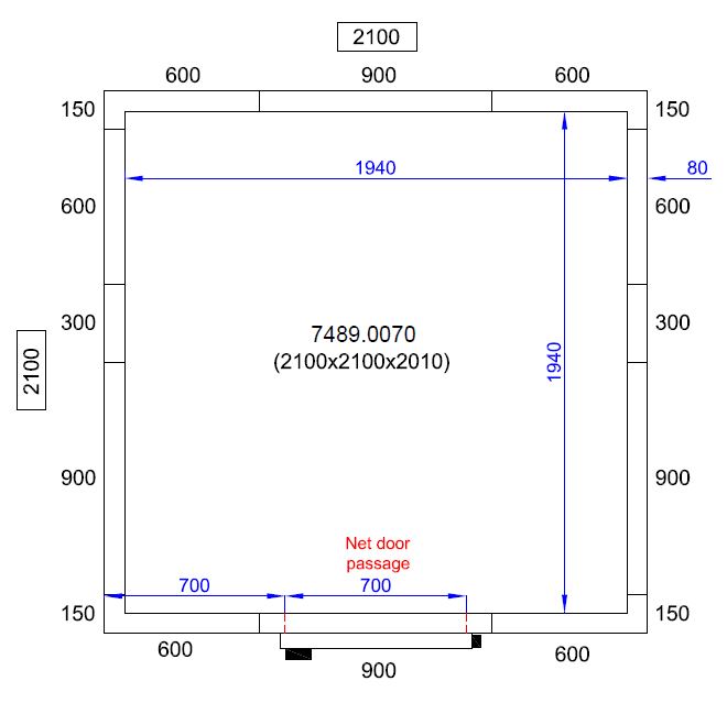 7489_0070-8951 Šaldymo ir užšaldymo kamera 2100x2100x2010 - Image 2