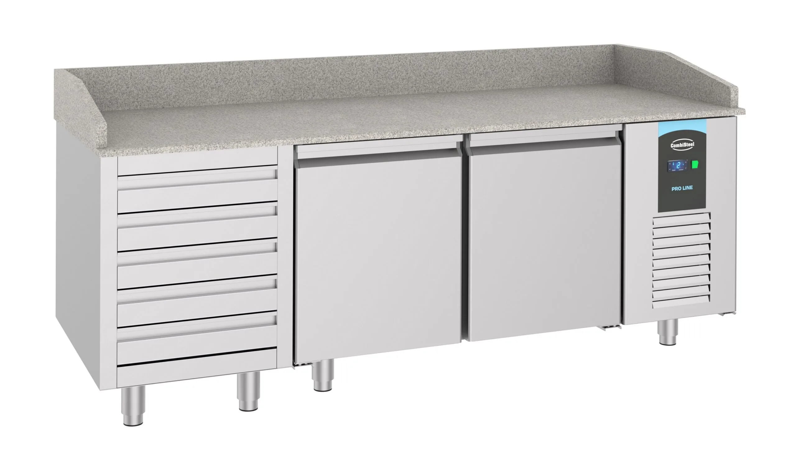 Pizza counter 2 doors 5 drawers