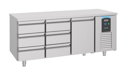 700 refrigerated counter 1 door 6 drawers energy line
