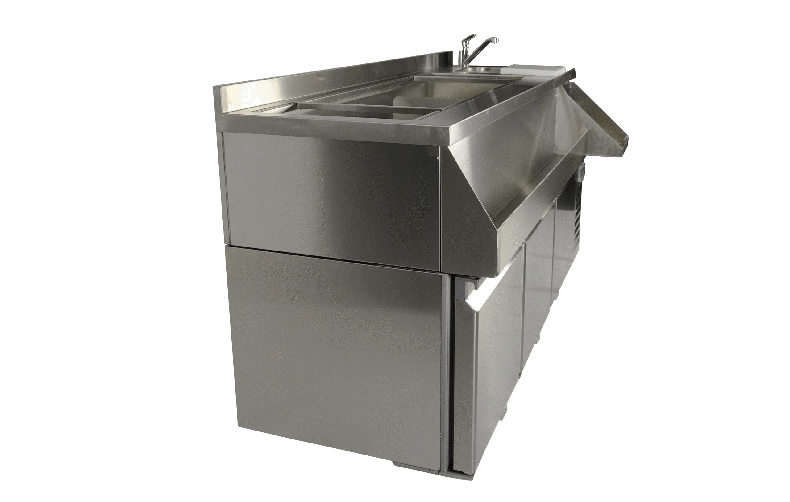 7489_6005_4-min_1 Refrigerated counter 3 doors with cocktail bar station - Image 5