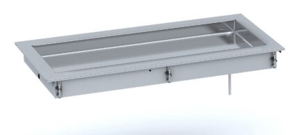 Drop-in crushed ice bin 4/1